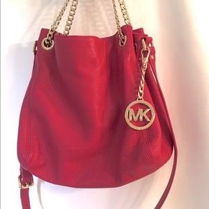 MICHAEL KORS  PINK LEATHER CROSSBODY/SHOULDER BAG